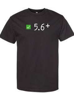 5.6+ T-Shirt - Black