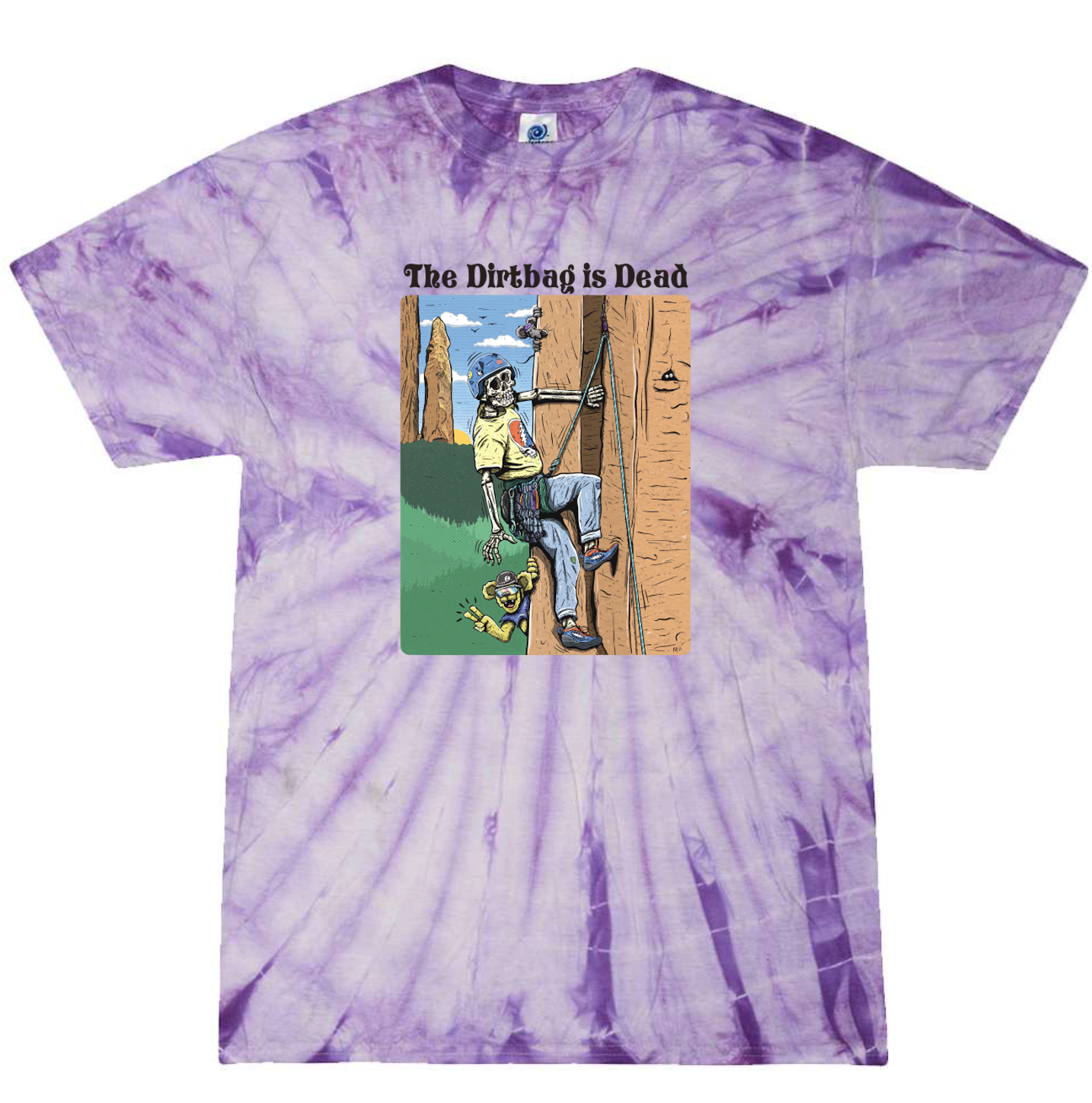 The Dirtbag Is Dead T-Shirt - Tie-Dye (Purple Think) – The