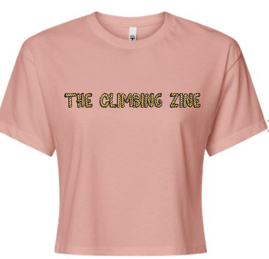 *New* The Climbing Zine, Crop Top - Desert Pink