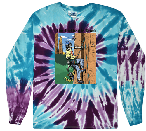 *New* The Dirtbag is Dead Long Sleeve Shirt - Tie Dye (Purple Rain)