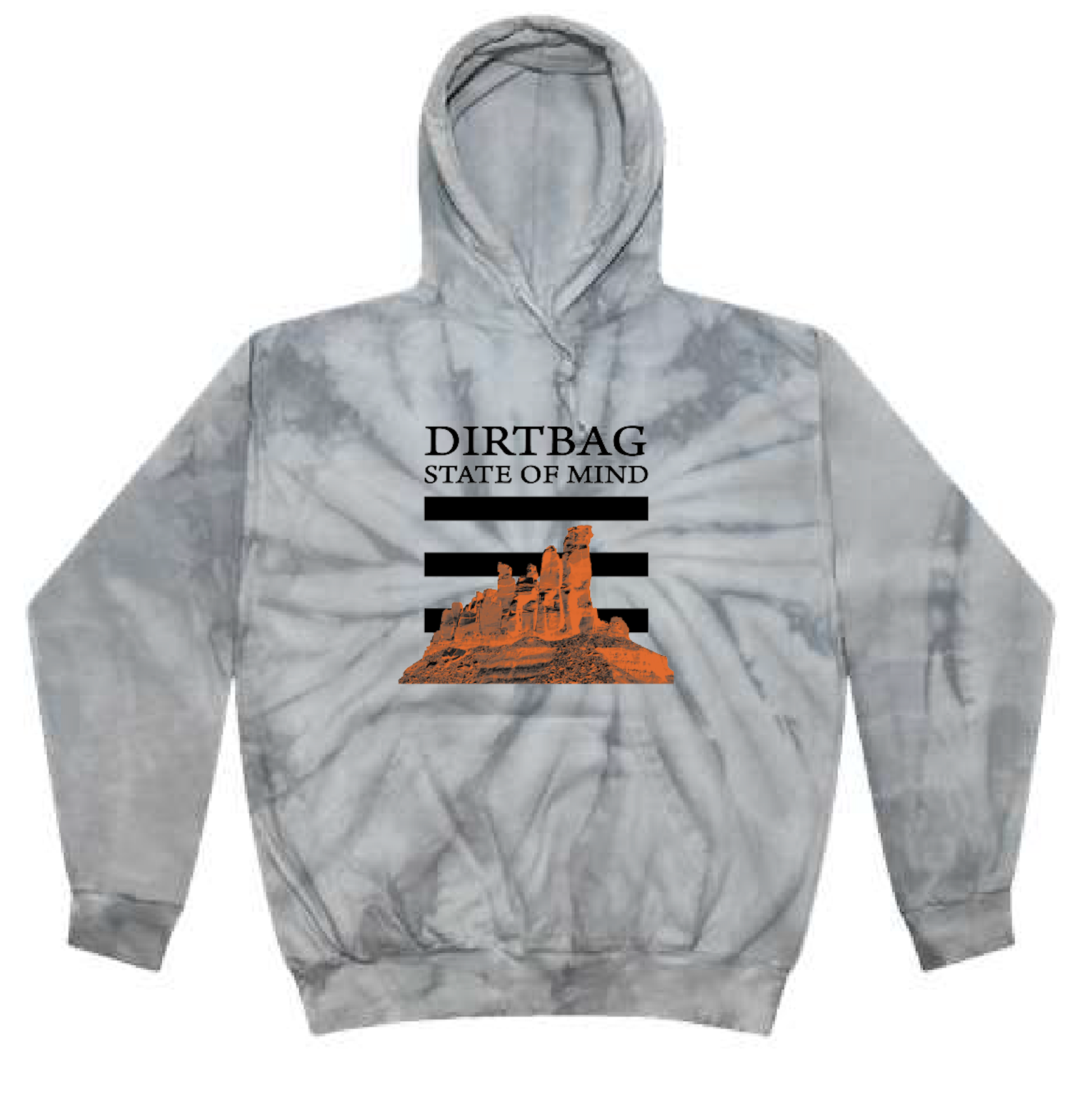 New* Dirtbag State of Mind Hoodie - Grey Bird – The Climbing Zine