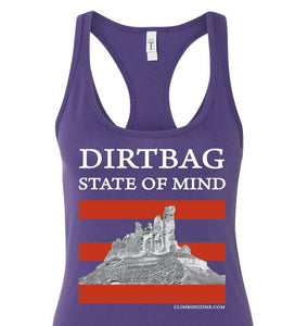 Dirtbag State of Mind - Racerback Tank Top - Purple