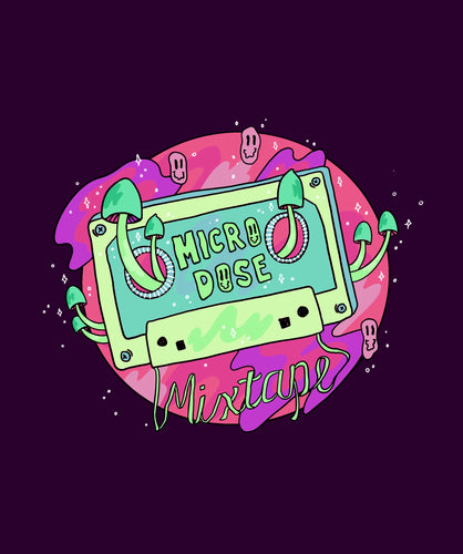 Microdose Mixtape sticker