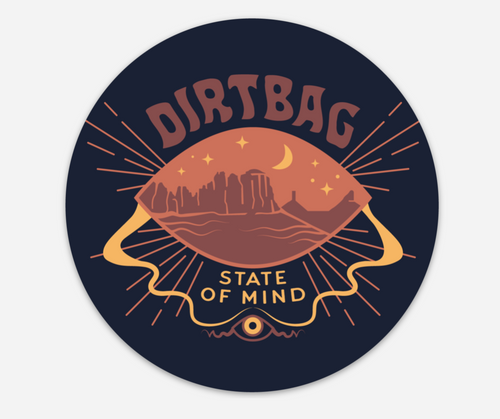 Dirtbag State of Mind sticker